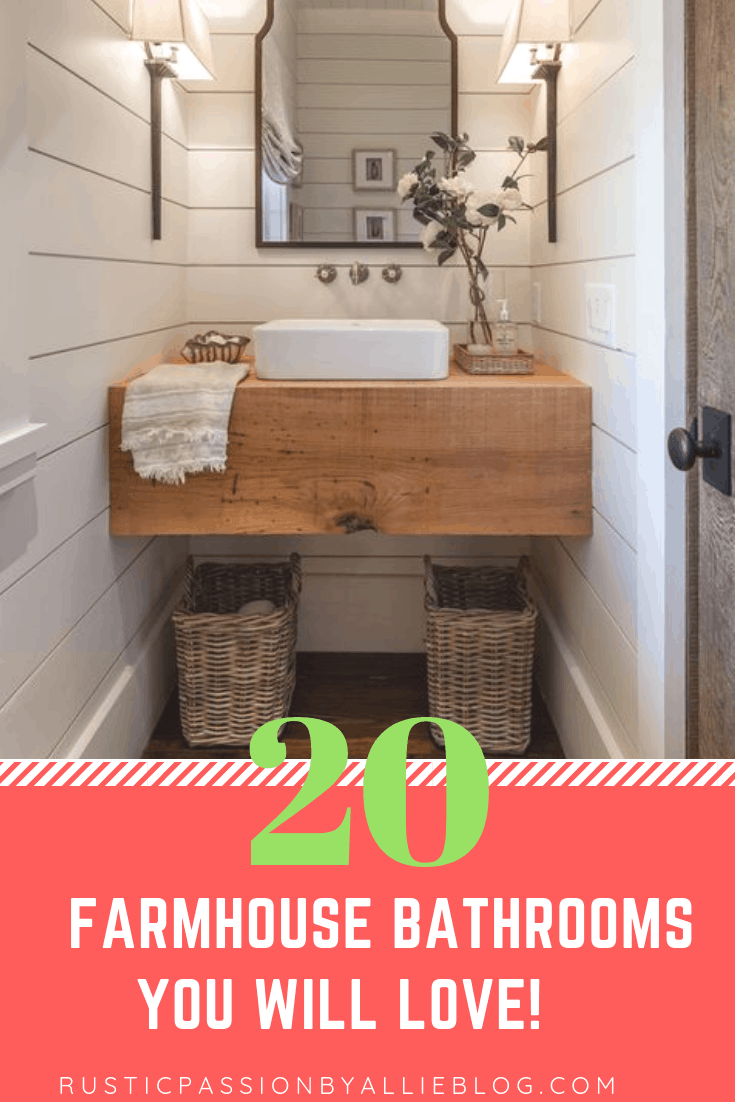 Farmhouse Home Decor - Farmhouse Bathroom - Modern Farmhouse - Shiplap - Farmhouse Sink