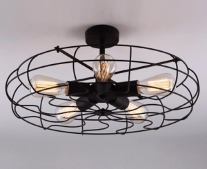 industrial fan light fixture