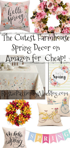 The Cutest Farmhouse Spring Decor on Amazon for Cheap!