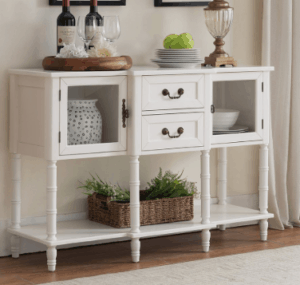 Affordable Farmhouse Home Decor - Cheap Farmhouse Home Decor - Home Decor - White Home Decor - Kitchen Home Decor - Neutral Home Decor - Farmhouse Accent Chair - Wingback Chair - Farmhouse Bench - Farmhouse Entryway - Farmhouse Nightstand - Rustic Nightstand - White Nightstand