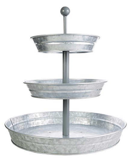 galvanized metal tray, farmhouse tray, farmhouse home decor