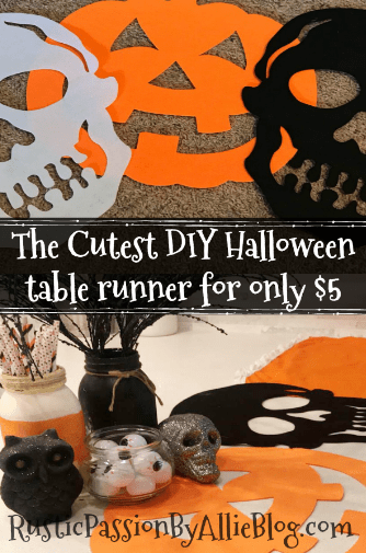 diy table runner diy halloween home decor diy halloween crafts