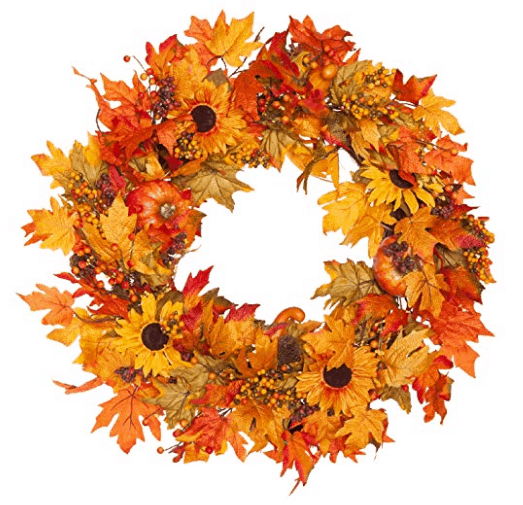 fall wreath pumpkin wreath fall leaves fall home decor pinecone decor thanksgiving wreath