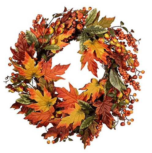 fall wreath pumpkin wreath fall leaves fall home decor pinecone decor thanksgiving wreath