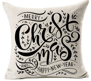 Farmhouse Throw Pillow - Christmas Throw Pillow - Red Throw Pillow - Farmhouse Christmas Pillows