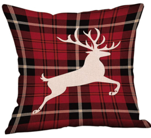 Affordable Christmas Farmhouse Throw Pillows - buffalo plaid,white pillow