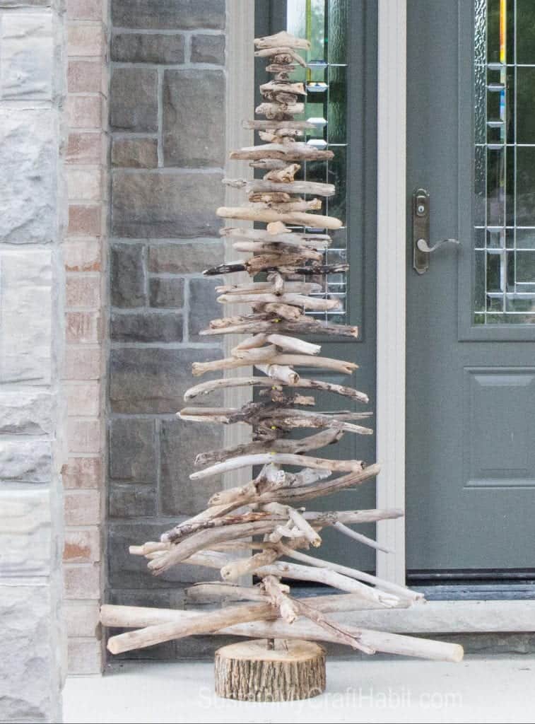 diy driftwood tree