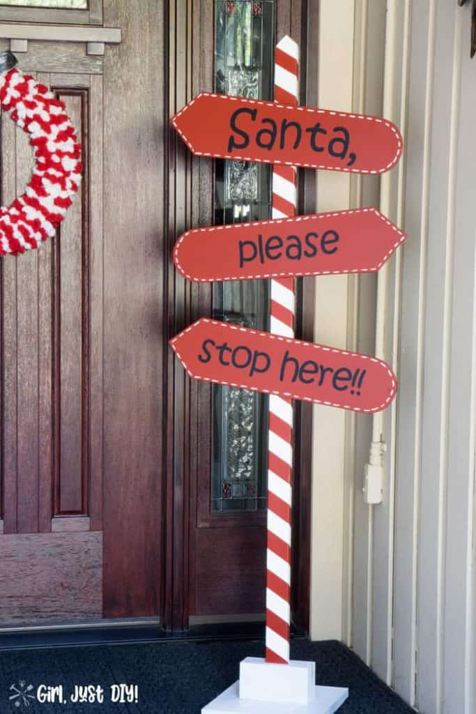 christmas front porch sign