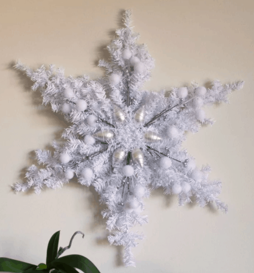diy snowflake christmas decor