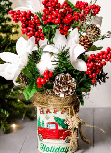 tin can christmas decor