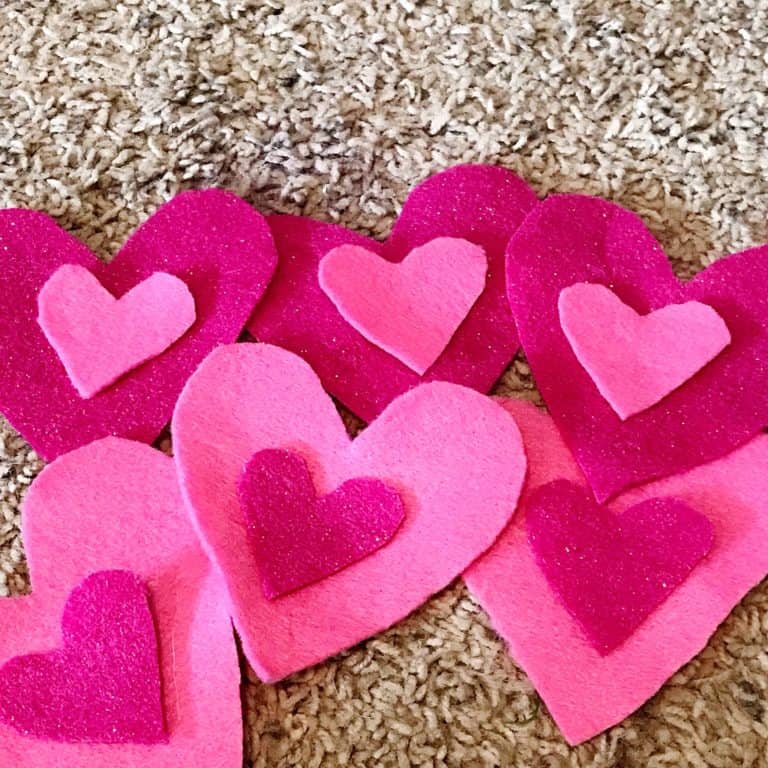Make the Easiest Valentine’s Day Banner for less than $5.
