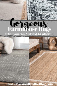 Rugs make a huge statement for an entire room. They are the focal point the living room, master bedroom or dining room. I love neutral farmhouse rugs and jute rugs that add a french country and modern farmhouse style. Get inspired by these affordable Joanna Gaines lookalike rugs.