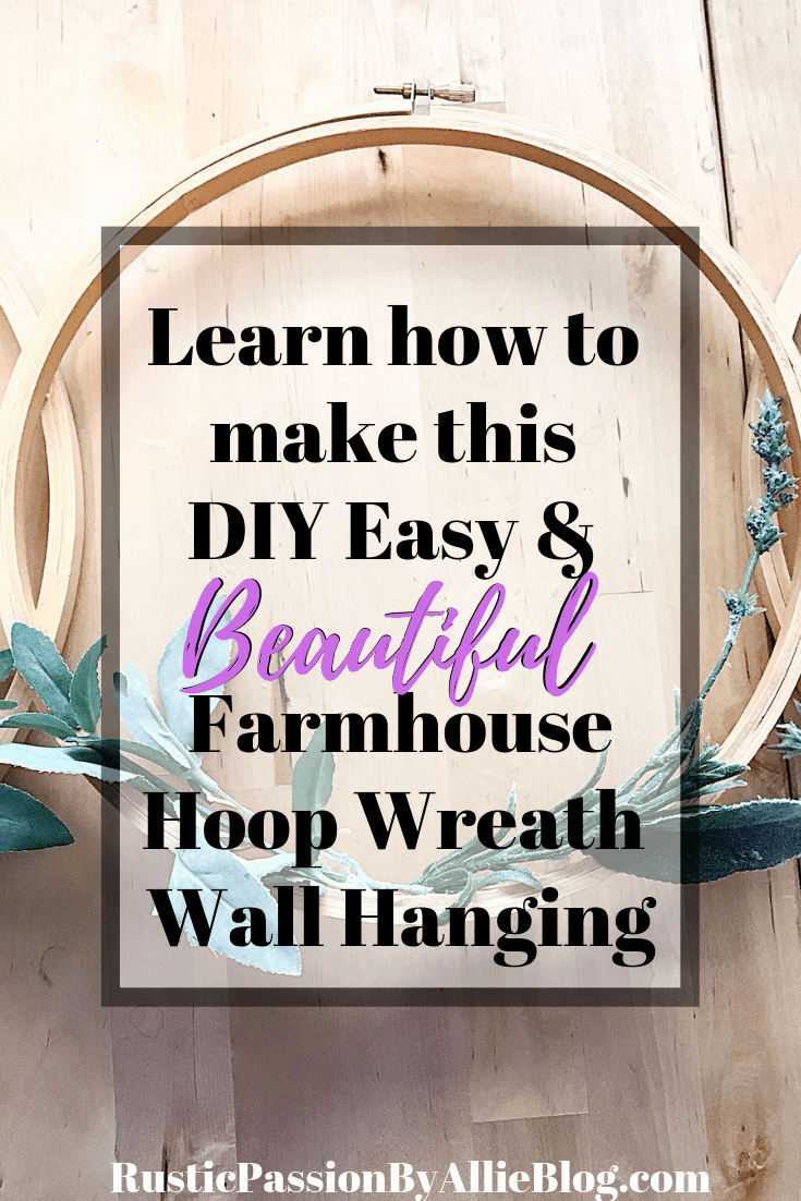 I love this Spring Wreath. It's the cutest embroidery hoop wreath wall hanging. The greenery and floral on it adds so much character. This new trend is so fun. This is such an easy Spring home decor project. You will love making your own diy spring wreath. It's affordable and barely costs anything. #diyhoopwreath #diyembroideryhoopwreath #embroideryhoopwreath #diyspringwreath