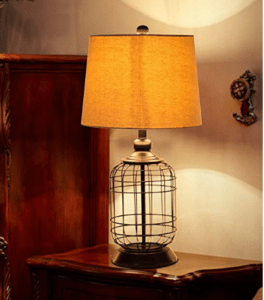 Round glass lamp