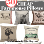 12 farmhouse throw pillows with text overlay - 50 cheap farmhouse pillows