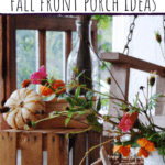 Front porch decor wooden crate with pumpkins on top fall decorations for the porch