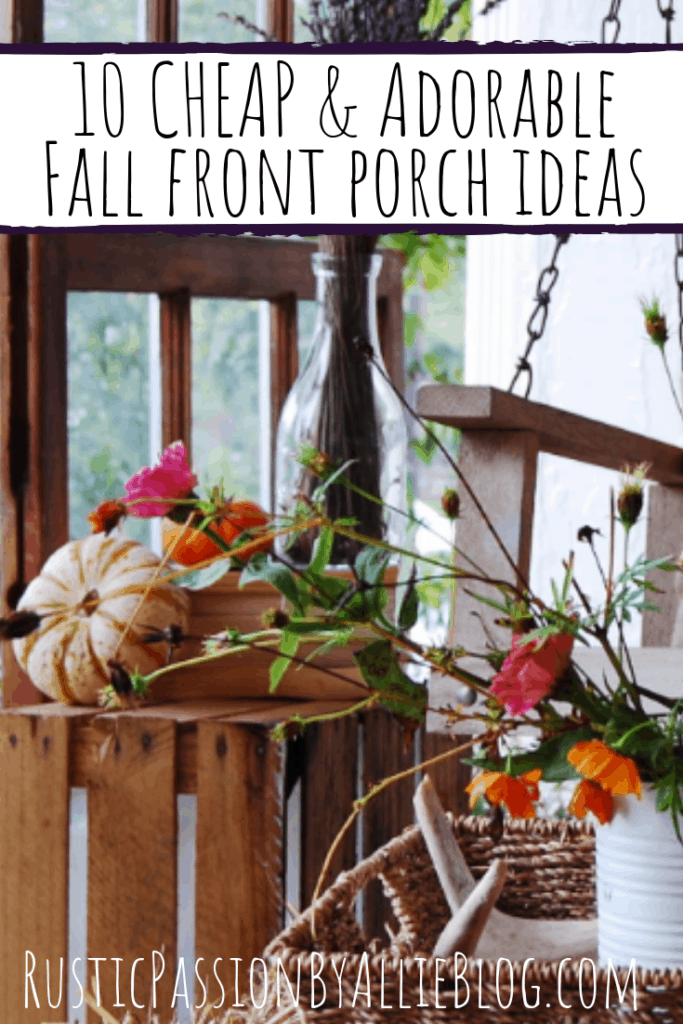 Front porch decor wooden crate with pumpkins on top fall decorations for the porch