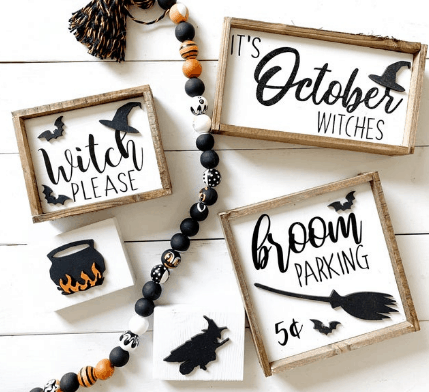 30+ of the cutest DIY Halloween Signs you NEED to make.