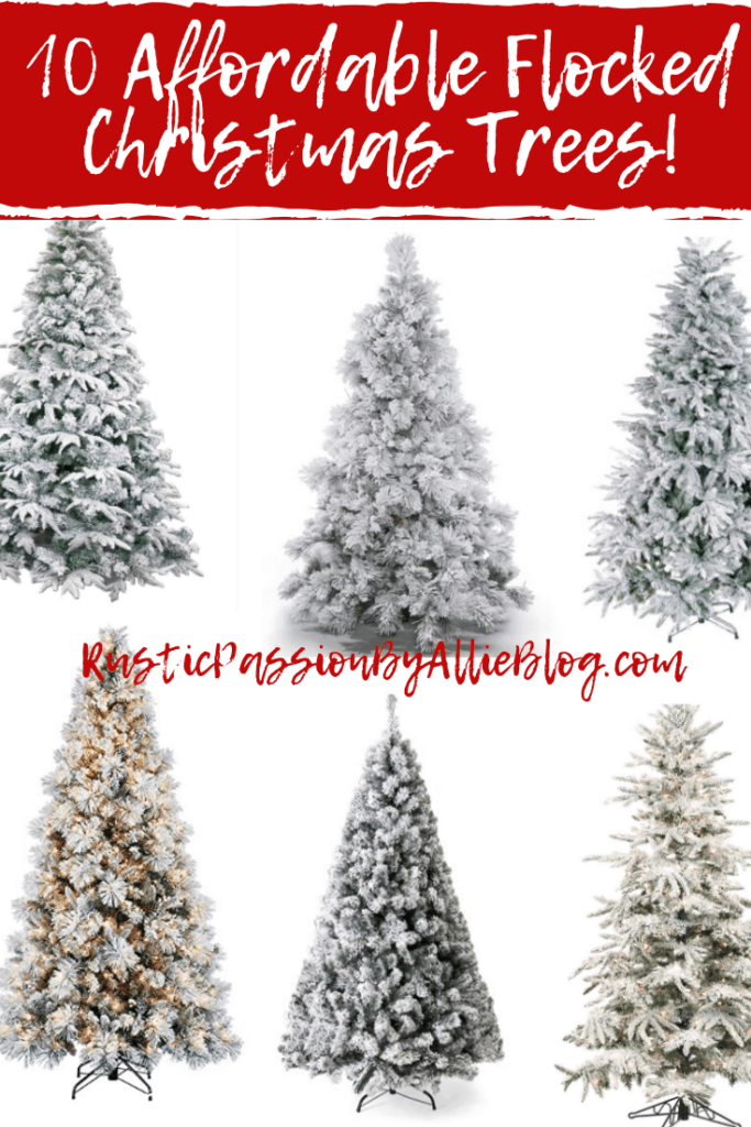 10 affordable flocked christmas tree prelit