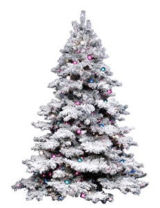 10 affordable flocked christmas tree prelit