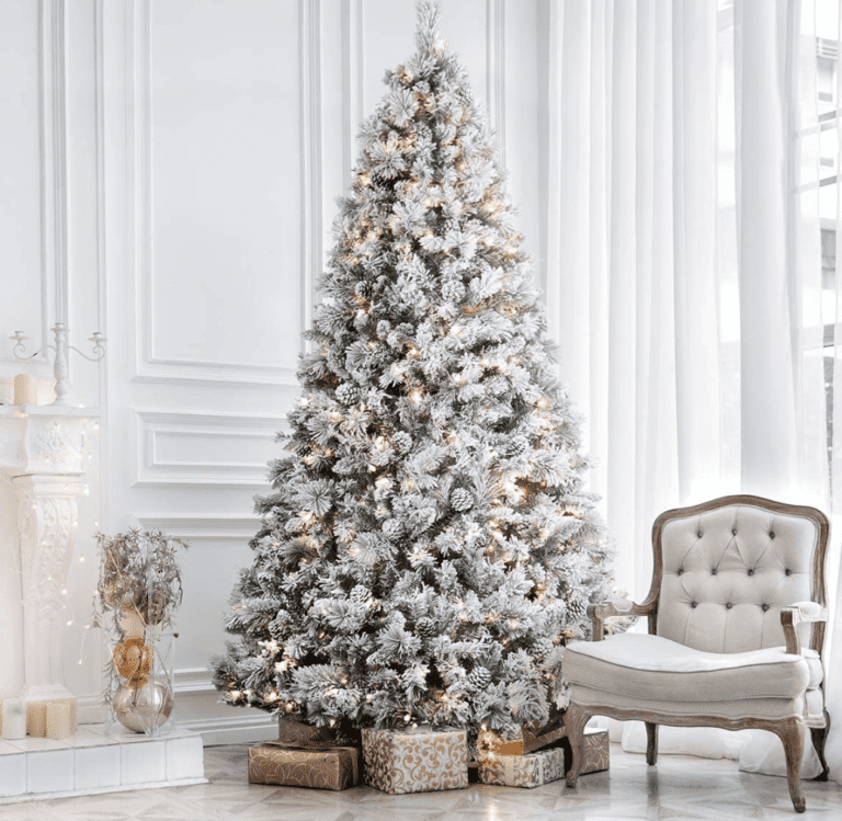 13 of the Best Flocked Christmas Trees That You Can Actually Afford.