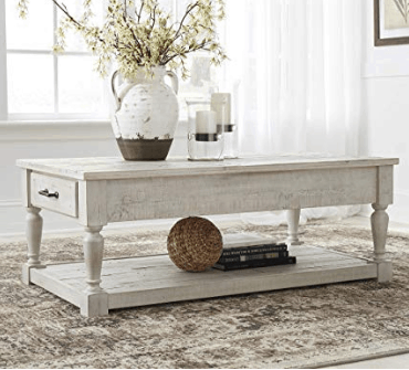 farmhouse coffee table white