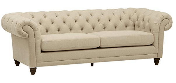 farmhouse couch - neutral living room furniture