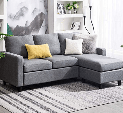 farmhouse couch - neutral living room furniture