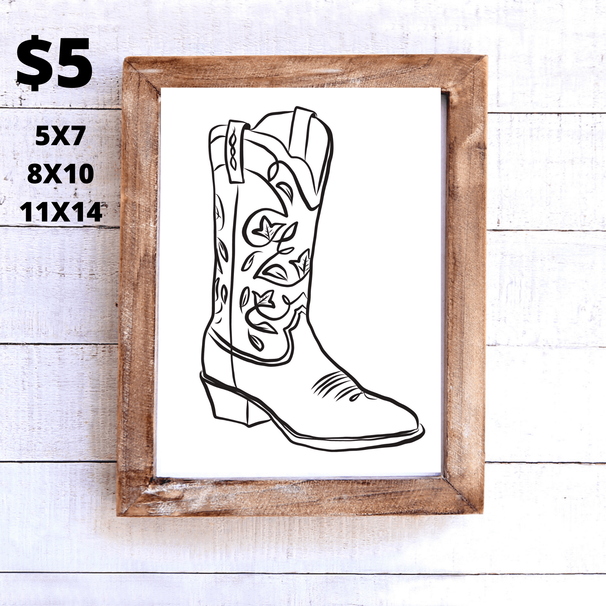 cowboy-boot-printable