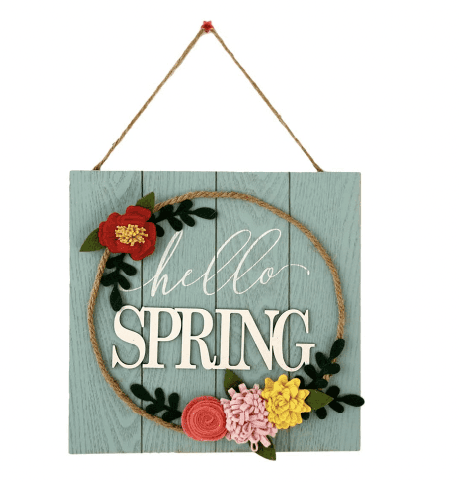 decorating-a-mantel-for-spring