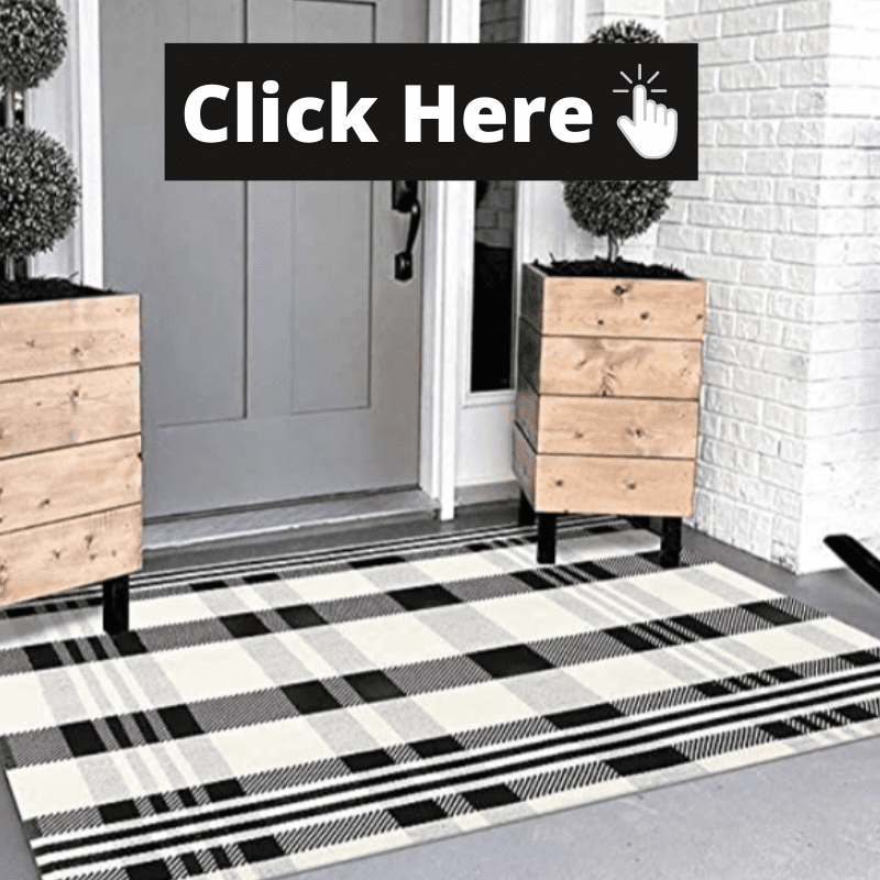 13 Of The Cutest Neutral Layered Outdoor Mats You NEED For Porch.